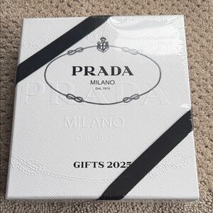 Prada Elegant White Box with Black Details 2025
